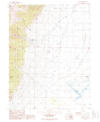 United States Geological Survey Kingston, NV (1988, 24000-Scale) digital map