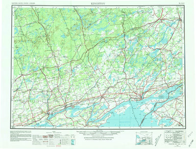 United States Geological Survey Kingston, NY (1954, 250000-Scale) digital map