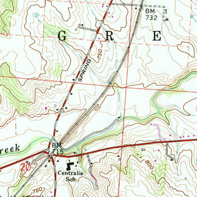 United States Geological Survey Kingston, OH (1992, 24000-Scale) digital map