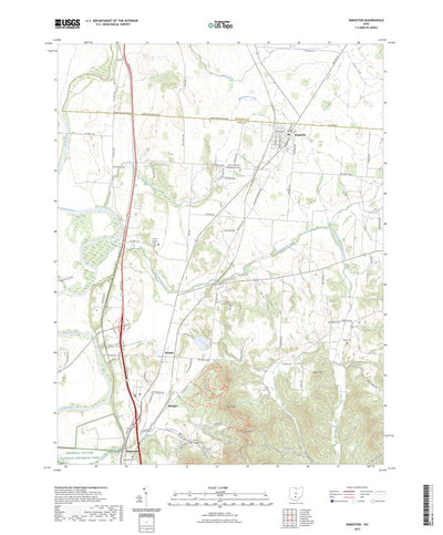 United States Geological Survey Kingston, OH (2023, 24000-Scale) digital map