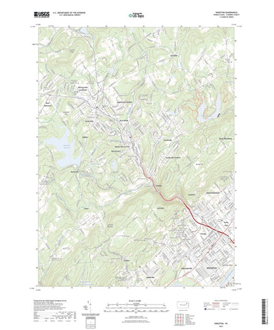 United States Geological Survey Kingston, PA (2023, 24000-Scale) digital map