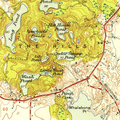 United States Geological Survey Kingston, RI (1942, 31680-Scale) digital map