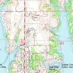 United States Geological Survey Kingston South, OK-TX (1982, 24000-Scale) digital map