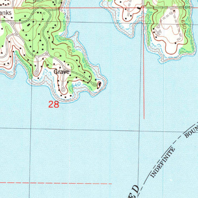 United States Geological Survey Kingston South, OK-TX (1982, 24000-Scale) digital map
