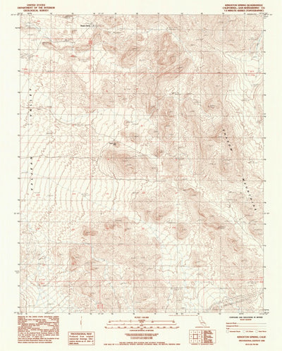 United States Geological Survey Kingston Spring, CA (1984, 24000-Scale) digital map