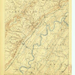 United States Geological Survey Kingston, TN (1887, 125000-Scale) digital map
