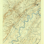 United States Geological Survey Kingston, TN (1893, 125000-Scale) digital map