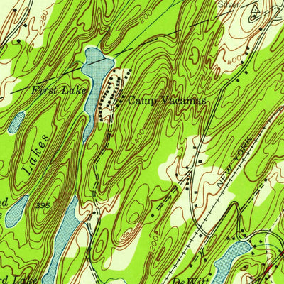 United States Geological Survey Kingston West, NY (1942, 24000-Scale) digital map