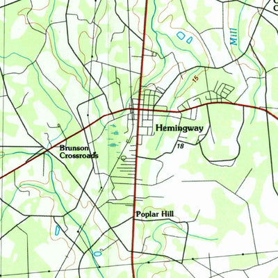 United States Geological Survey Kingstree, SC (1986, 100000-Scale) digital map