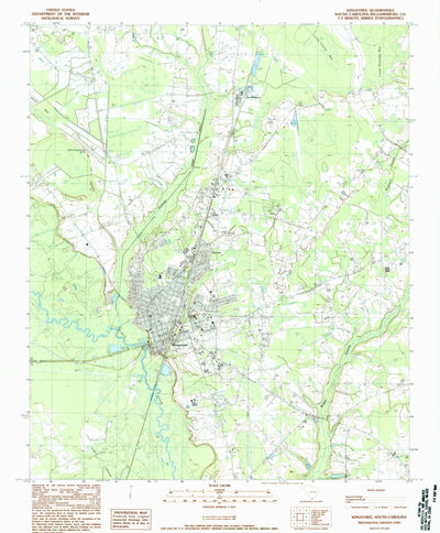 United States Geological Survey Kingstree, SC (1990, 24000-Scale) digital map