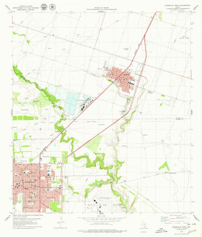United States Geological Survey Kingsville East, TX (1979, 24000-Scale) digital map