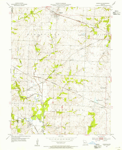 United States Geological Survey Kingsville, MO (1954, 24000-Scale) digital map