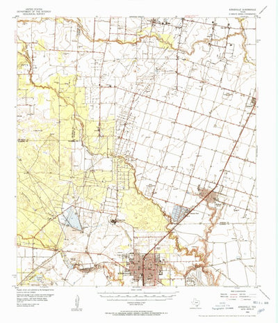 United States Geological Survey Kingsville, TX (1954, 62500-Scale) digital map
