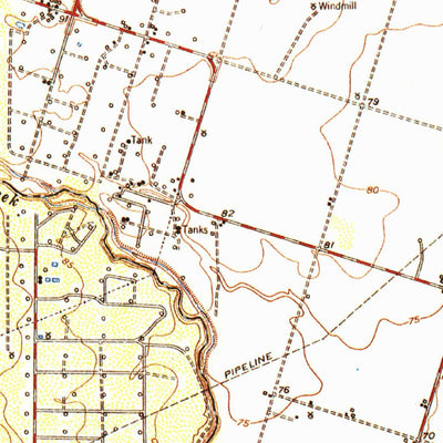 United States Geological Survey Kingsville, TX (1954, 62500-Scale) digital map