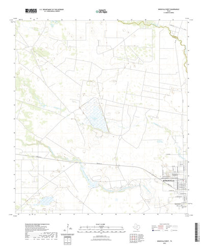 United States Geological Survey Kingsville West, TX (2022, 24000-Scale) digital map