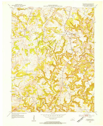 United States Geological Survey Kingswood, KY (1953, 24000-Scale) digital map