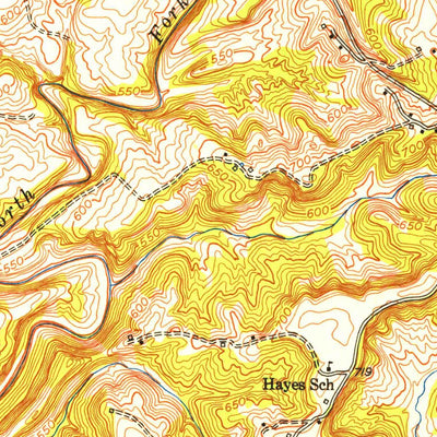 United States Geological Survey Kingswood, KY (1953, 24000-Scale) digital map