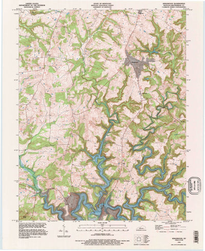 United States Geological Survey Kingswood, KY (1993, 24000-Scale) digital map