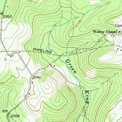 United States Geological Survey Kingwood, PA (1967, 24000-Scale) digital map