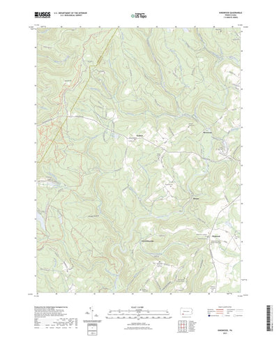 United States Geological Survey Kingwood, PA (2023, 24000-Scale) digital map