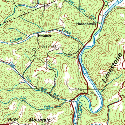 United States Geological Survey Kingwood, WV-MD (1981, 100000-Scale) digital map