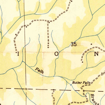 United States Geological Survey Kinlock Spring, AL (1936, 24000-Scale) digital map