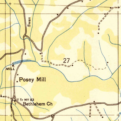 United States Geological Survey Kinlock Spring, AL (1936, 24000-Scale) digital map