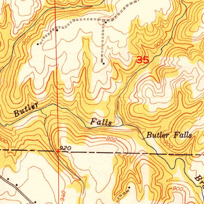 United States Geological Survey Kinlock Spring, AL (1949, 24000-Scale) digital map