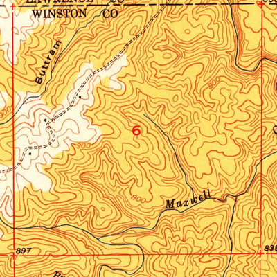 United States Geological Survey Kinlock Spring, AL (1949, 24000-Scale) digital map