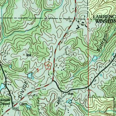 United States Geological Survey Kinlock Spring, AL (2000, 24000-Scale) digital map