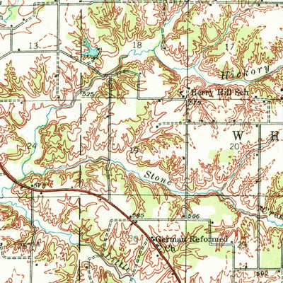 United States Geological Survey Kinmundy, IL (1945, 62500-Scale) digital map