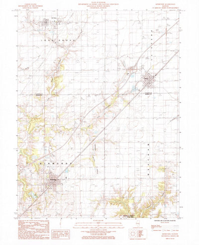 United States Geological Survey Kinmundy, IL (1985, 24000-Scale) digital map