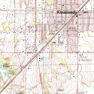 United States Geological Survey Kinmundy, IL (1985, 24000-Scale) digital map