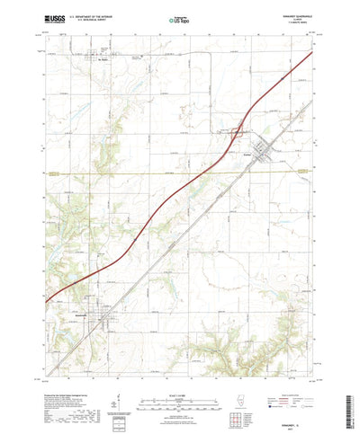United States Geological Survey Kinmundy, IL (2021, 24000-Scale) digital map