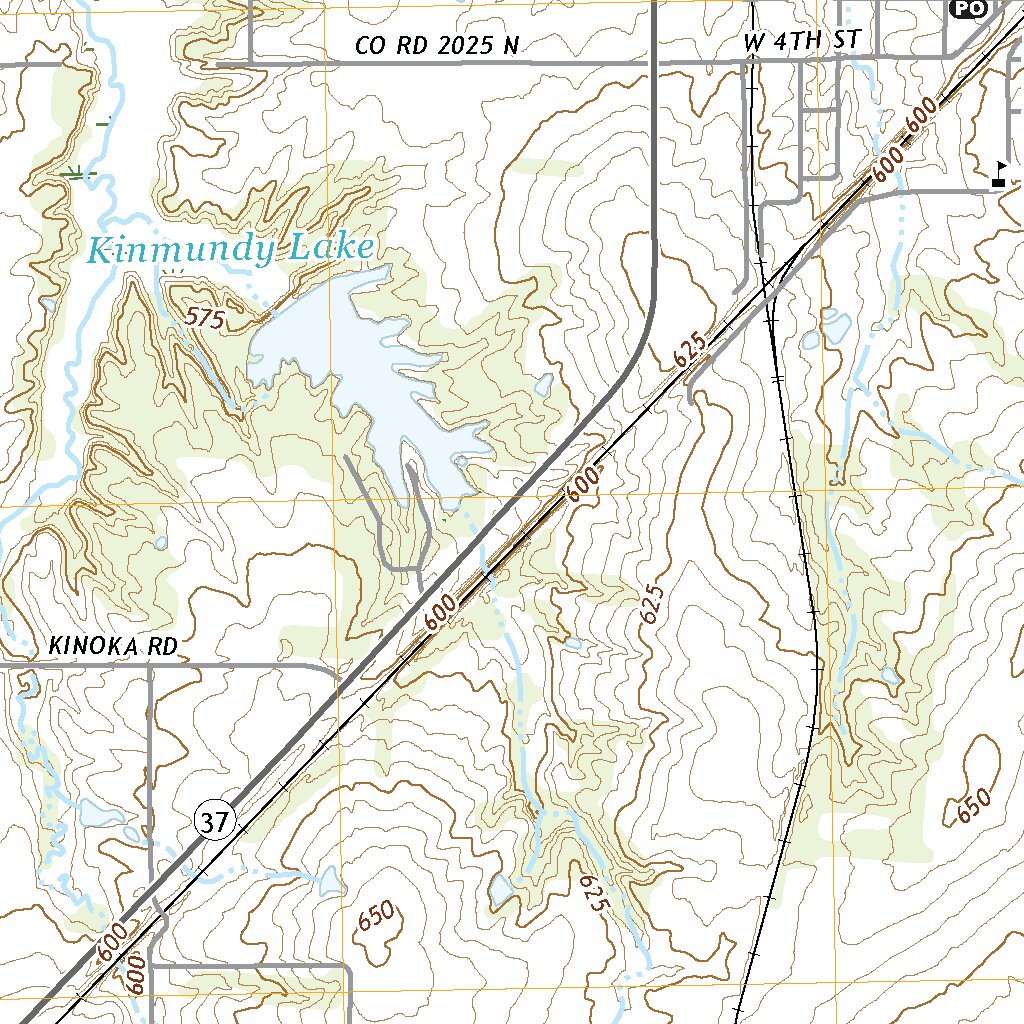 Kinmount Map Kinmundy, IL (2021, 24000-Scale) Map by United States Geological Survey ...
