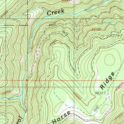 United States Geological Survey Kinney Lake, OR (1990, 24000-Scale) digital map