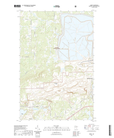 United States Geological Survey Kinney, MN (2022, 24000-Scale) digital map