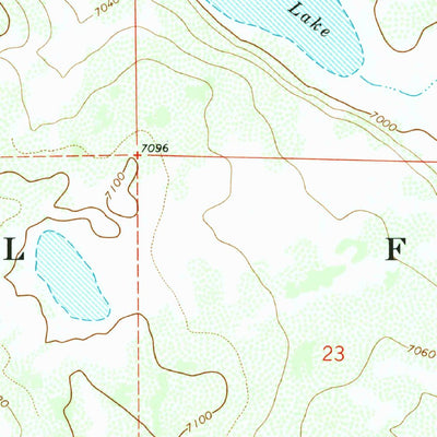 United States Geological Survey Kinnikinick Lake, AZ (1970, 24000-Scale) digital map