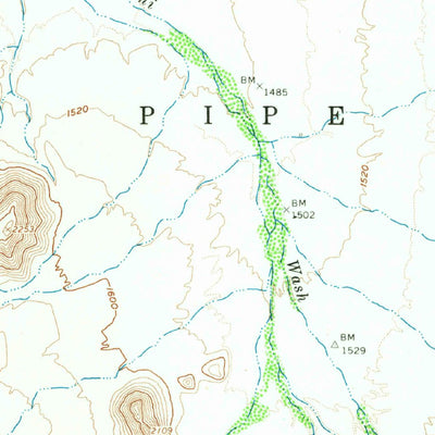 United States Geological Survey Kino Peak, AZ (1963, 62500-Scale) digital map