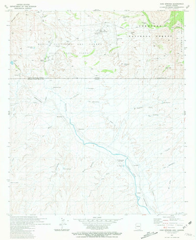 United States Geological Survey Kino Springs, AZ (1981, 24000-Scale) digital map