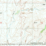 United States Geological Survey Kino Springs, AZ (1981, 24000-Scale) digital map