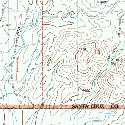 United States Geological Survey Kino Springs, AZ (2004, 24000-Scale) digital map