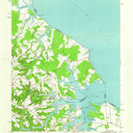 United States Geological Survey Kinsale, VA-MD (1943, 24000-Scale) digital map