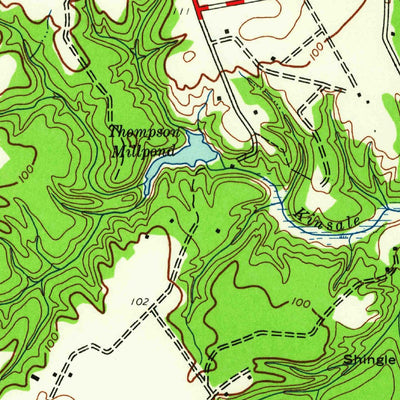 United States Geological Survey Kinsale, VA-MD (1943, 24000-Scale) digital map