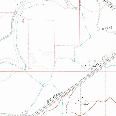 United States Geological Survey Kinsey, MT (1969, 24000-Scale) digital map