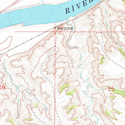 United States Geological Survey Kinsey, MT (1969, 24000-Scale) digital map
