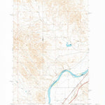 United States Geological Survey Kinsey NE, MT (1969, 24000-Scale) digital map
