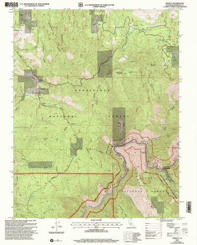 United States Geological Survey Kinsley, CA (2001, 24000-Scale) digital map