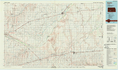 United States Geological Survey Kinsley, KS (1985, 100000-Scale) digital map