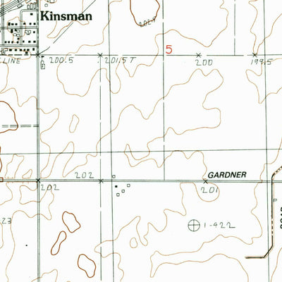 United States Geological Survey Kinsman, IL (1983, 24000-Scale) digital map